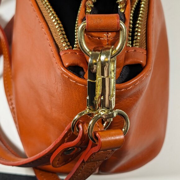 Divina Firenze Genuine Leather Crossbody Bag Made In Italy - Picture 8 of 14